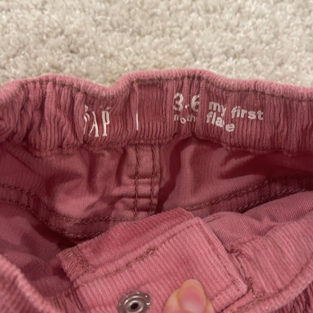 Pink Corduroy Flare Pants 3-6 Months - Picture 5 of 8